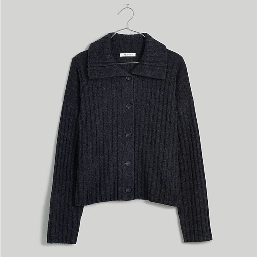 Madewell Oversize-Collar Cardigan Sweater - Picture 4 of 7